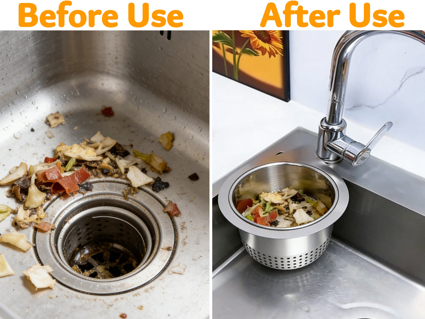 Swan stainless steel drain basket