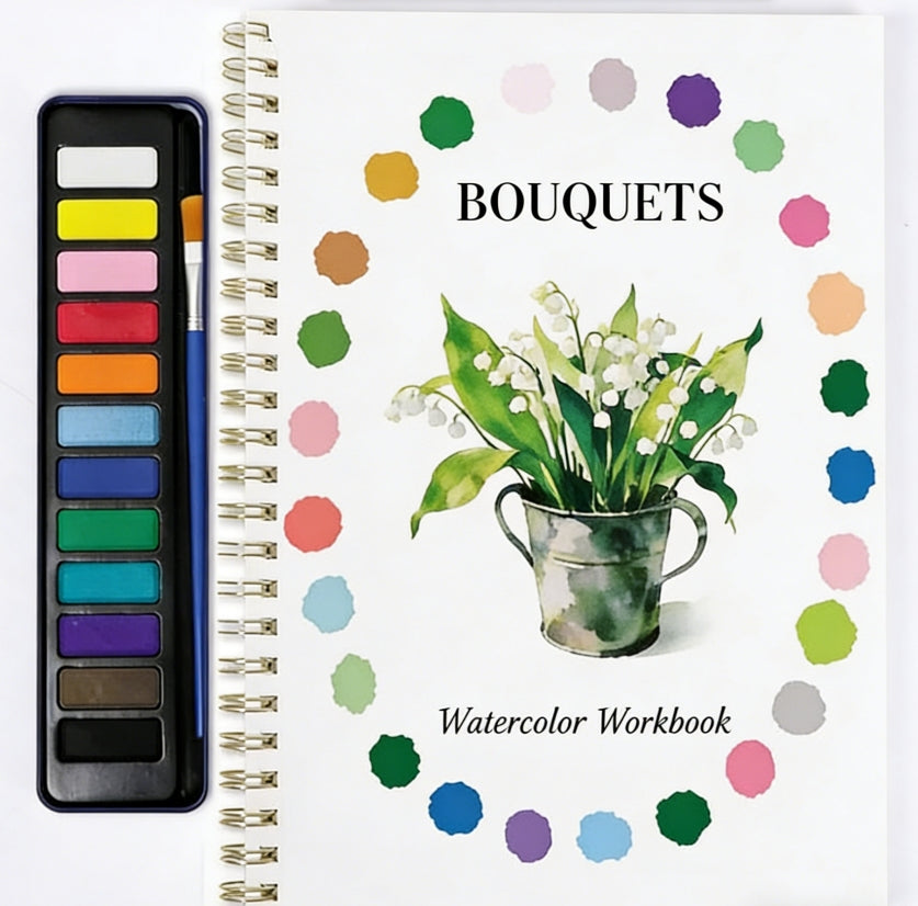 Beginner-Friendly Watercolor Workbook