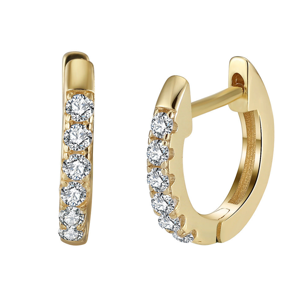 14K Gold Plated/18K Gold Vermeil Small Huggie Earrings for Women | 925 Sterling Silver Post, Comfortable & Hypoallergenic