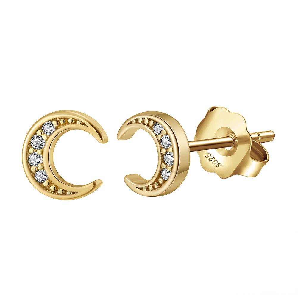 14K Gold Plated/18K Gold Vermeil Small Huggie Earrings for Women | 925 Sterling Silver Post, Comfortable & Hypoallergenic