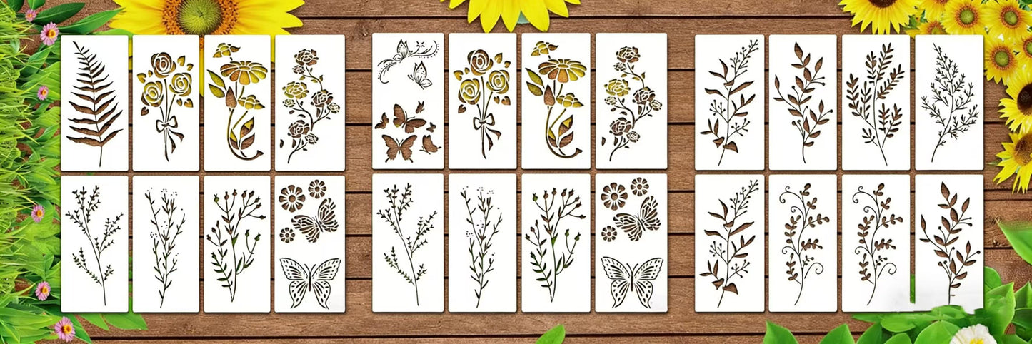 💐WildBloom Reusable Flower Stencils🌿DIY Art & Craft BloomTrace