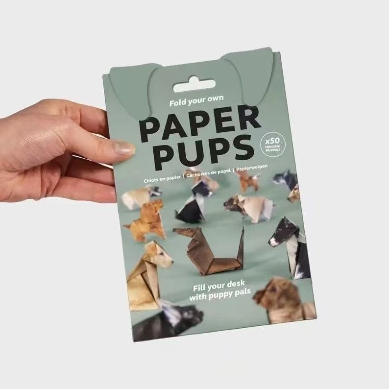 50 Sheets DIY Origami Cat Paper Kit