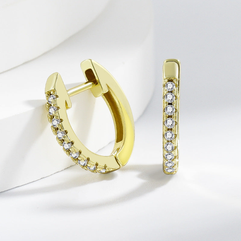 14K Gold Plated/18K Gold Vermeil Small Huggie Earrings for Women | 925 Sterling Silver Post, Comfortable & Hypoallergenic