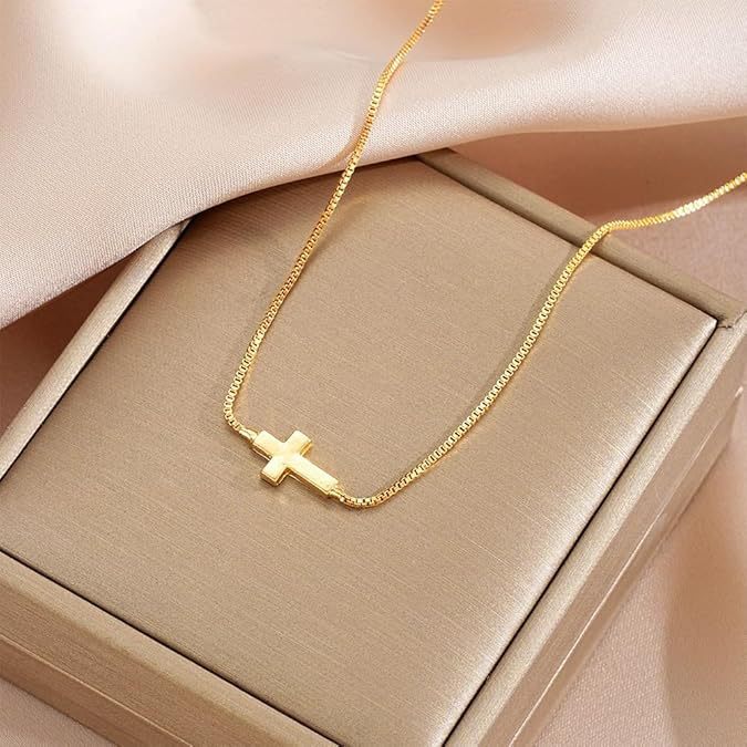 Horizontal Cross Necklace