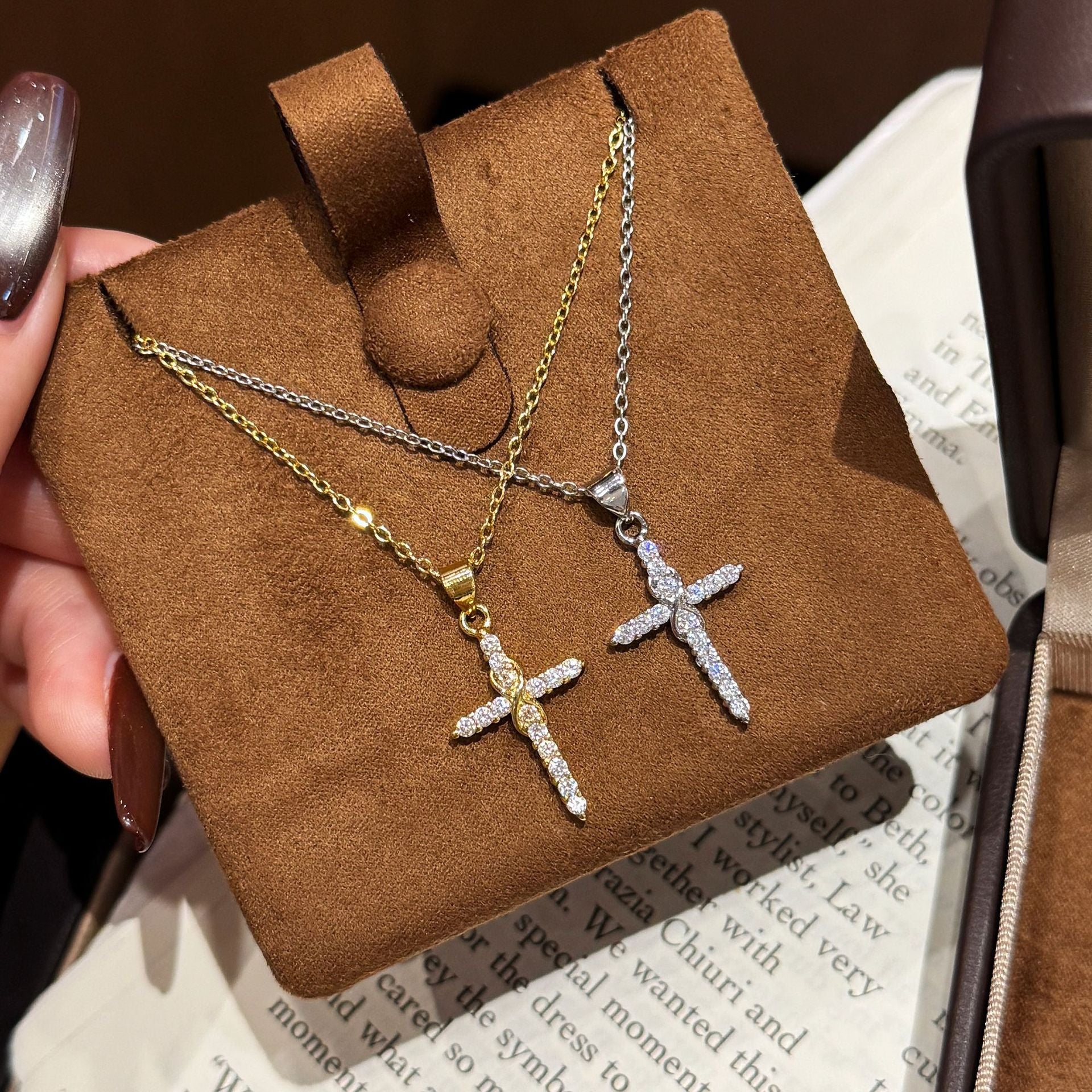 Sparkle Cross Necklace