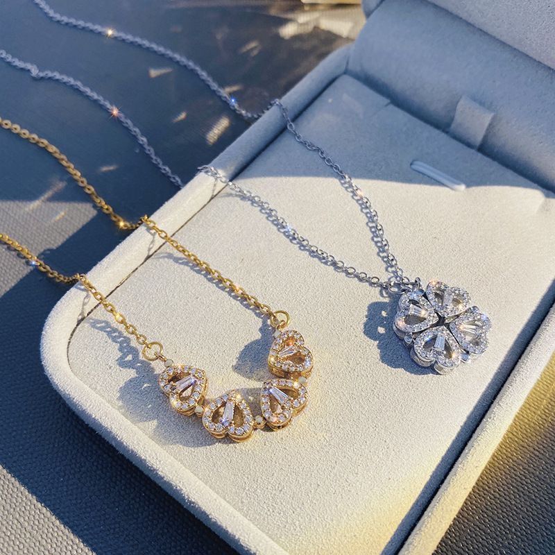 Lucky Heart Clover Convertible Necklace