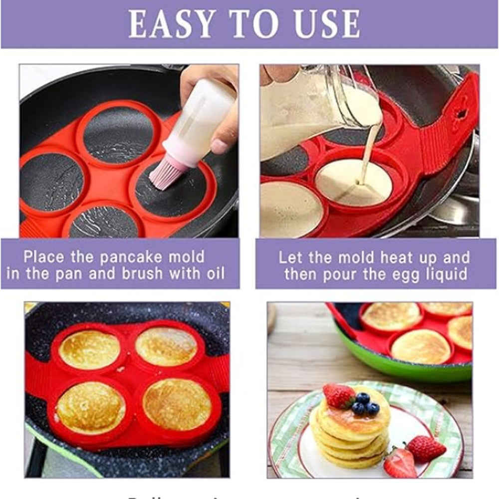 Silicone Pancake and Egg Frying Mold