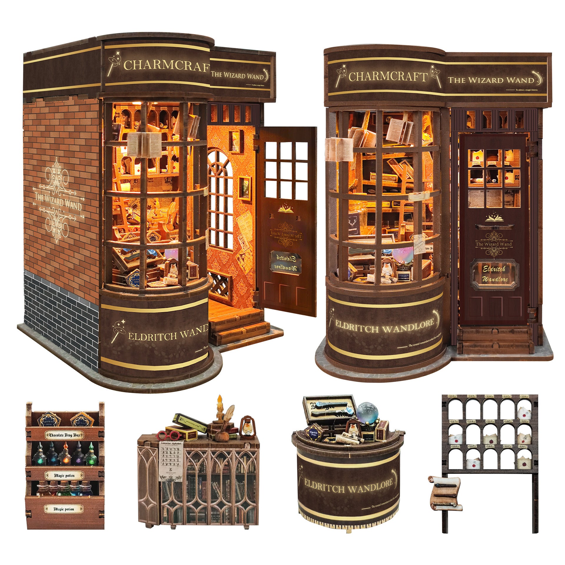 Magic Wand Store-DIY 3D Book Nook Model Kit