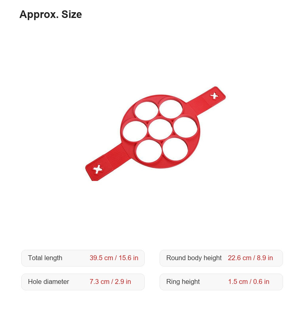 Silicone Pancake and Egg Frying Mold