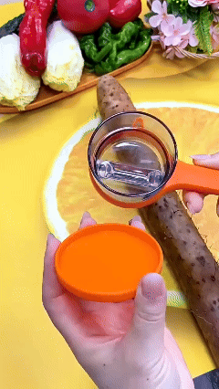 Kitchen Fruit Peeler with Box – No Mess, Easy Storage