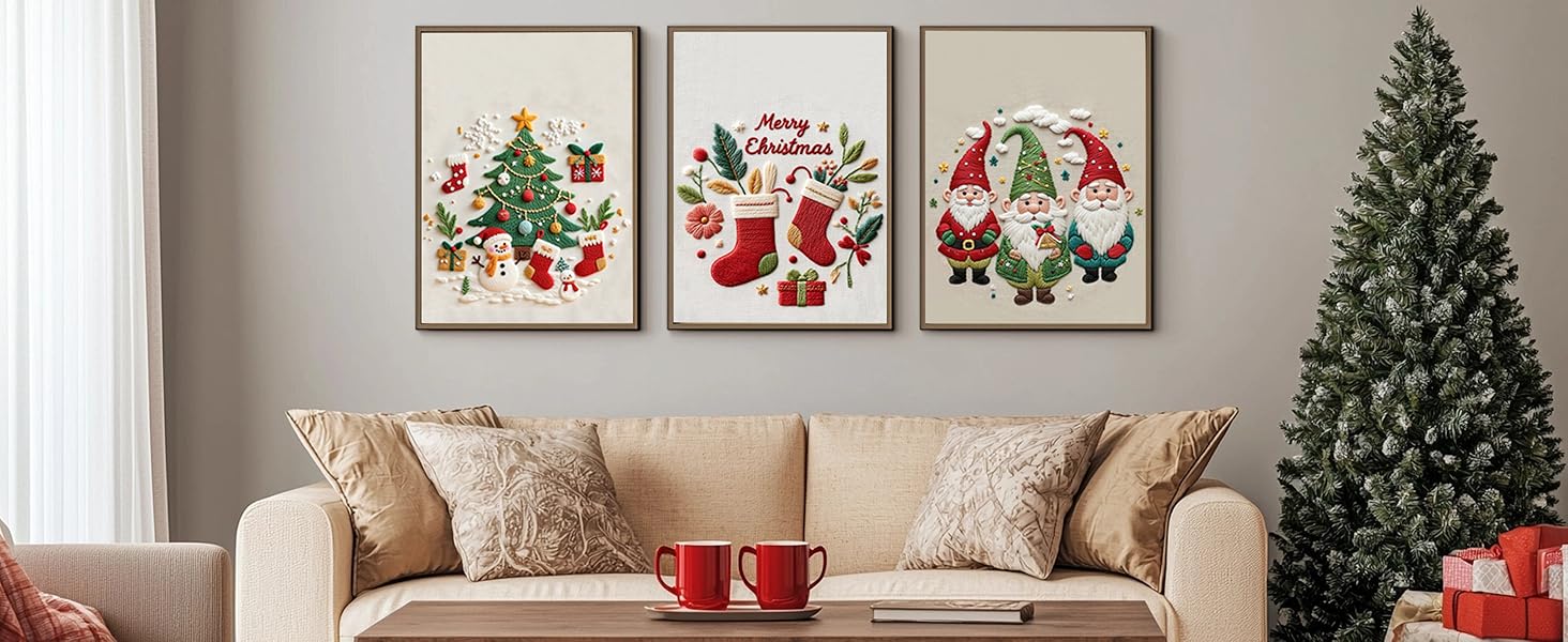 Cozy Christmas Gnome Embroidery Kit