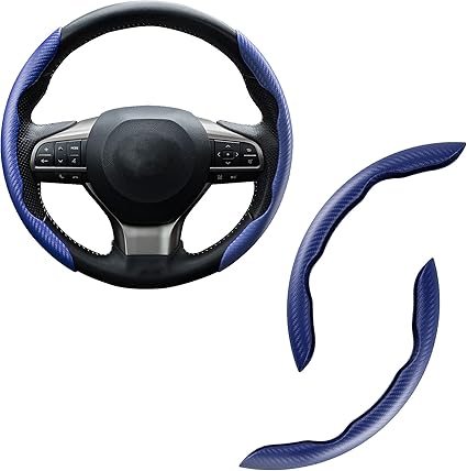 2026 Brand New Carbon Fiber Silicone Anti-Slip Steering Wheel Cover