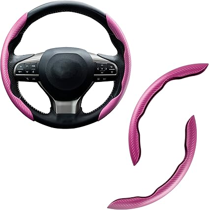 2026 Brand New Carbon Fiber Silicone Anti-Slip Steering Wheel Cover