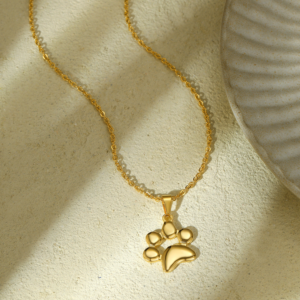 Paw Print Pendant Necklace