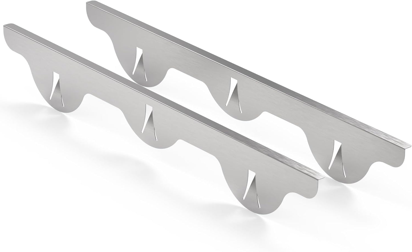 Stove Gap Covers – Silicone & Stainless Steel Kitchen Gap Filler (2 Pack, Easy Clean & Heat Resistant)