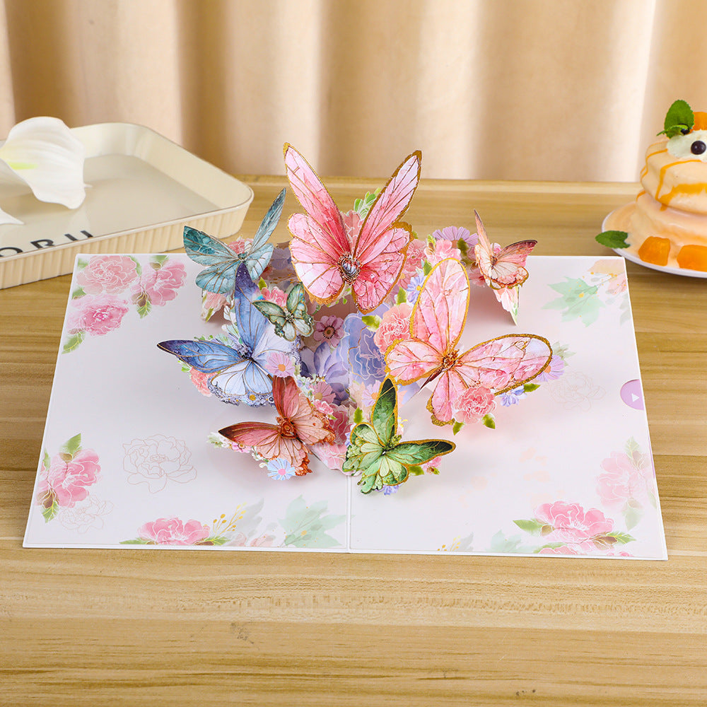 3D Butterfly Pop-Up Greeting Card