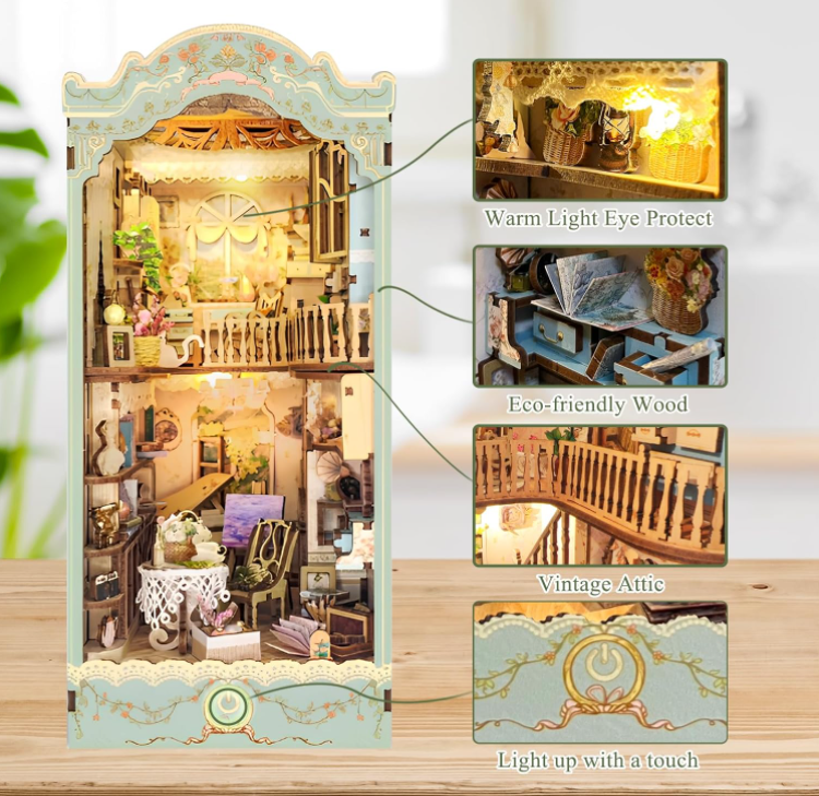 Fairy Cottage-DIY 3D Book Nook Model Kit