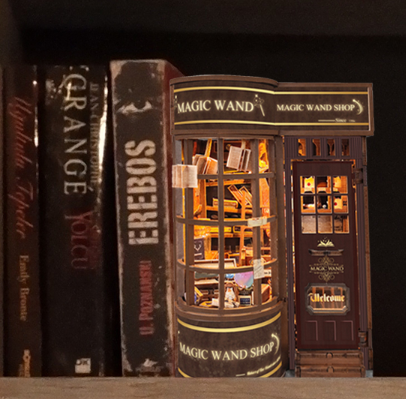 Magic Wand Store-DIY 3D Book Nook Model Kit