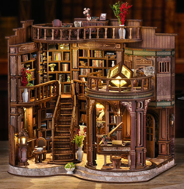 Dreamy Book Hall-DIY 3D Book Nook Model Kit