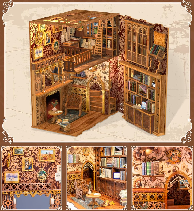 Eternal Bookstore-DIY 3D Book Nook Model Kit