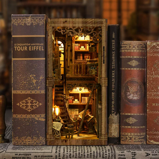Ancient Library-DIY 3D Book Nook Model Kit