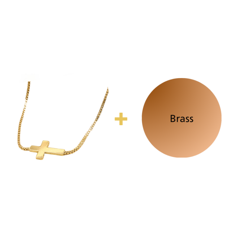 Horizontal Cross Necklace