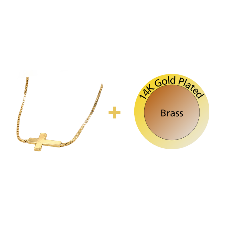 Horizontal Cross Necklace