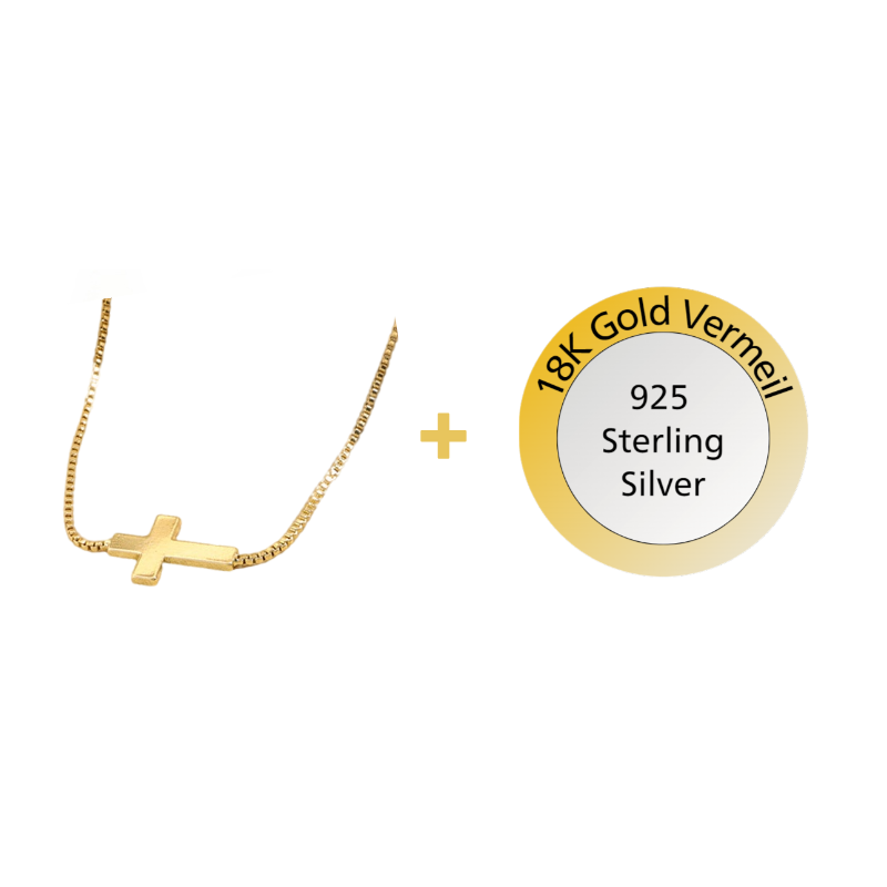 Horizontal Cross Necklace