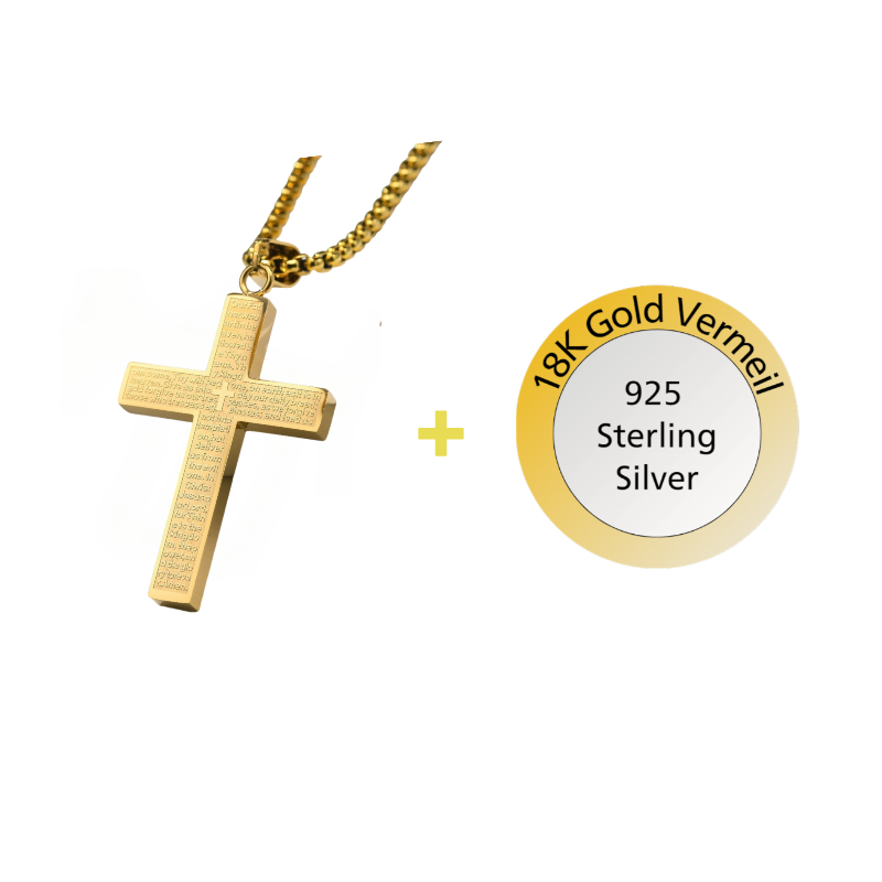 Bible Verse Cross Necklace