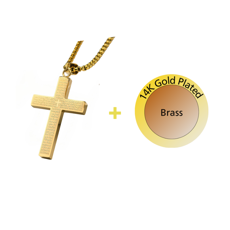 Bible Verse Cross Necklace