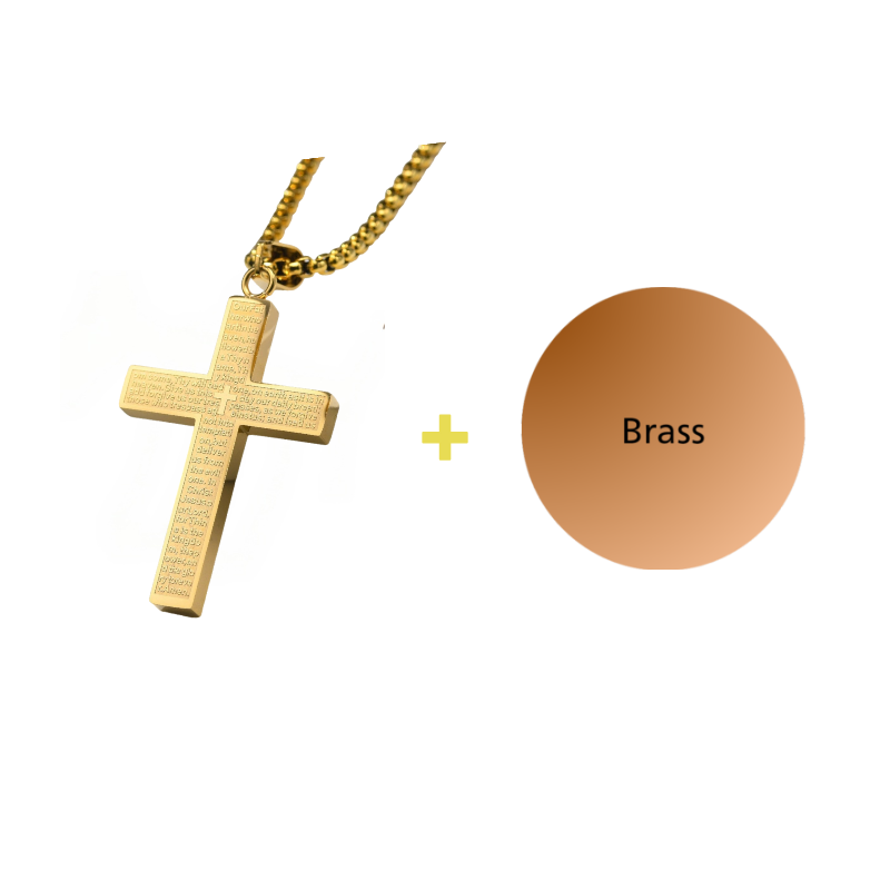 Bible Verse Cross Necklace