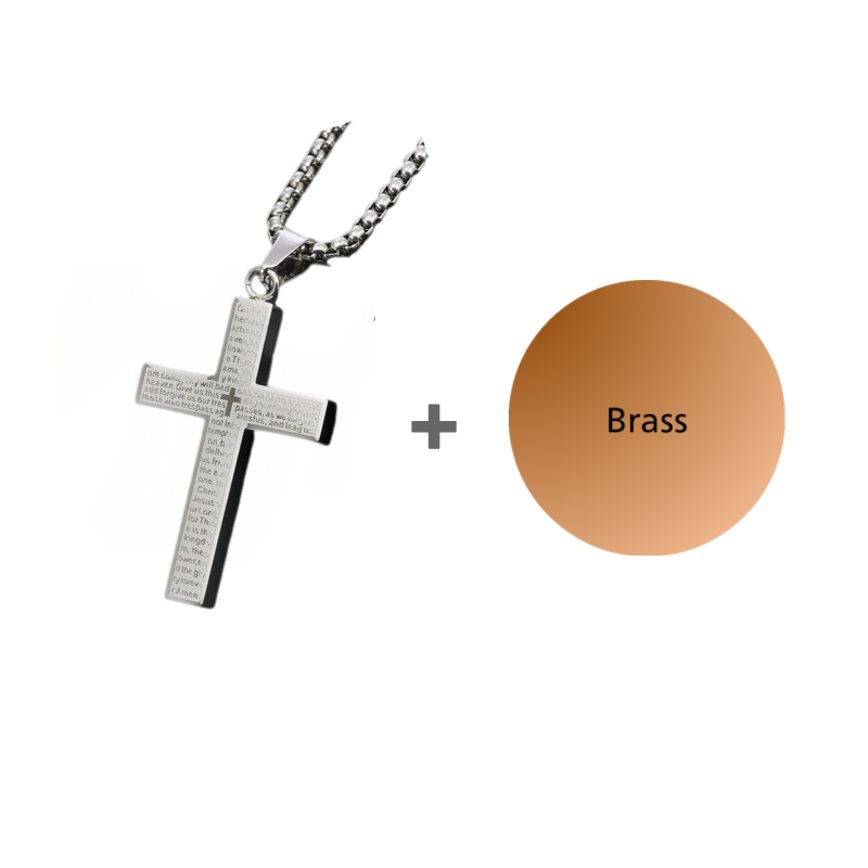 Bible Verse Cross Necklace