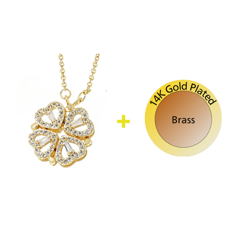 Lucky Heart Clover Convertible Necklace