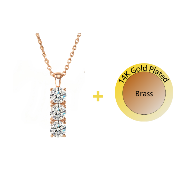 Eternal Three-Stone Necklace