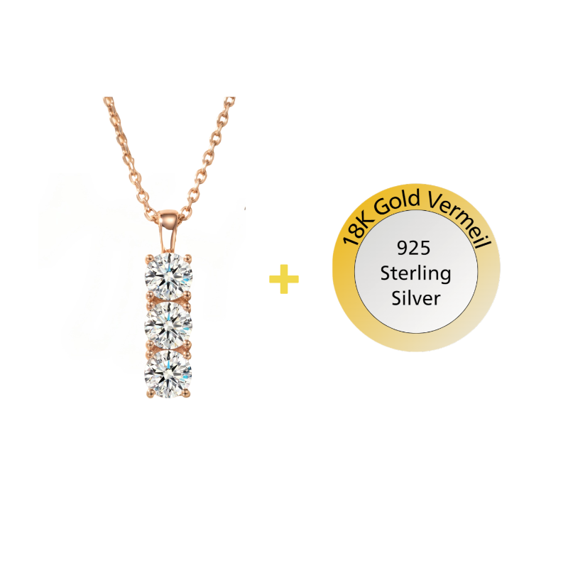 Eternal Three-Stone Necklace