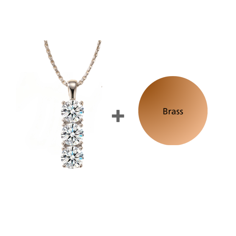 Eternal Three-Stone Necklace