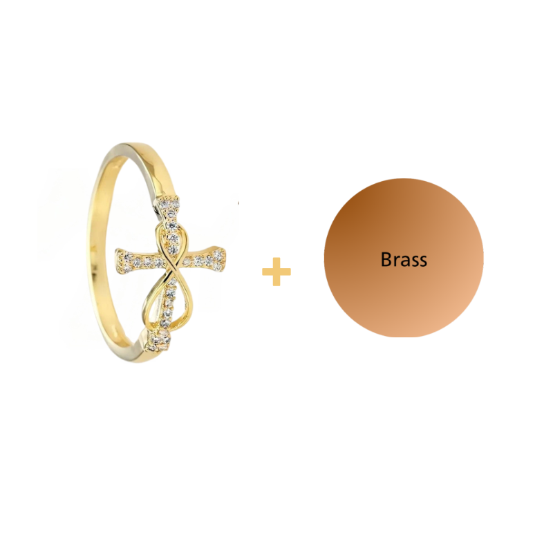 Sparkle Cross Ring