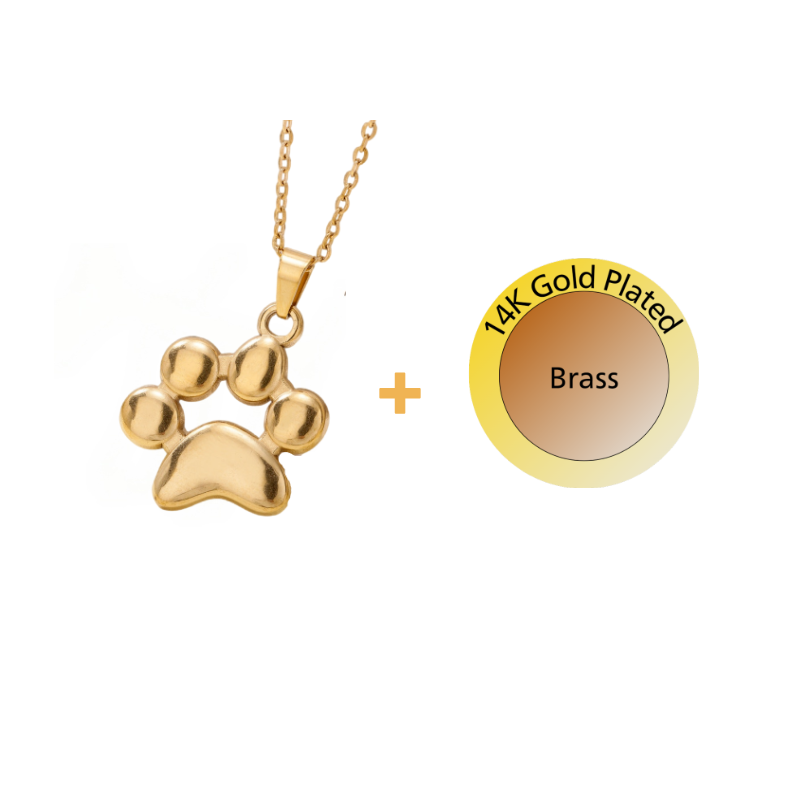 Paw Print Pendant Necklace