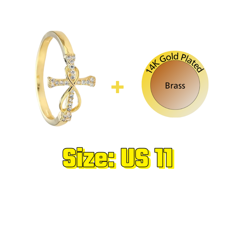 Sparkle Cross Ring
