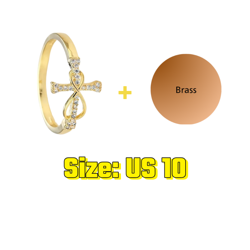 Sparkle Cross Ring