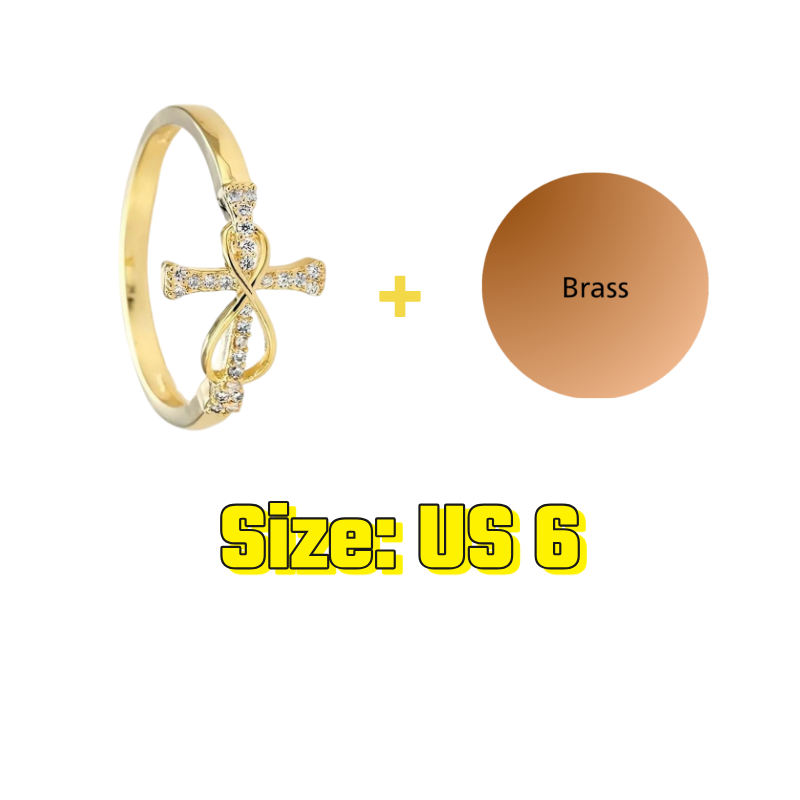 Sparkle Cross Ring