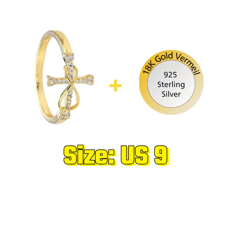 Sparkle Cross Ring