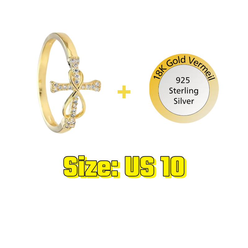 Sparkle Cross Ring
