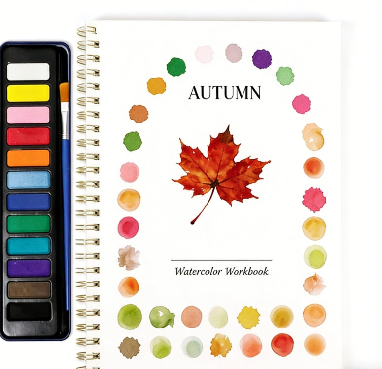 Beginner-Friendly Watercolor Workbook