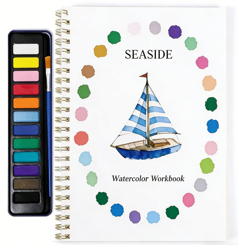 Beginner-Friendly Watercolor Workbook