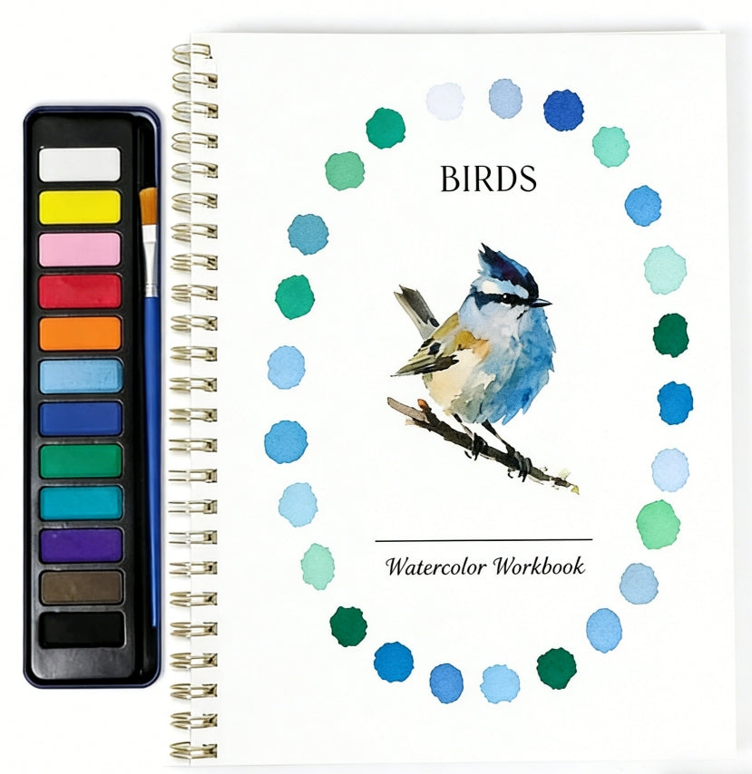 Beginner-Friendly Watercolor Workbook