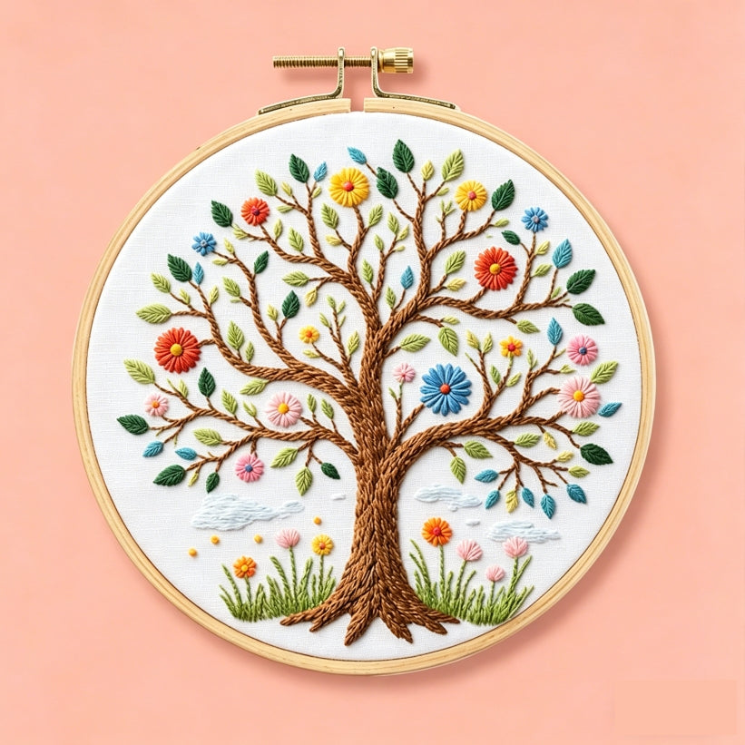 Blooming Tree Embroidery Kit