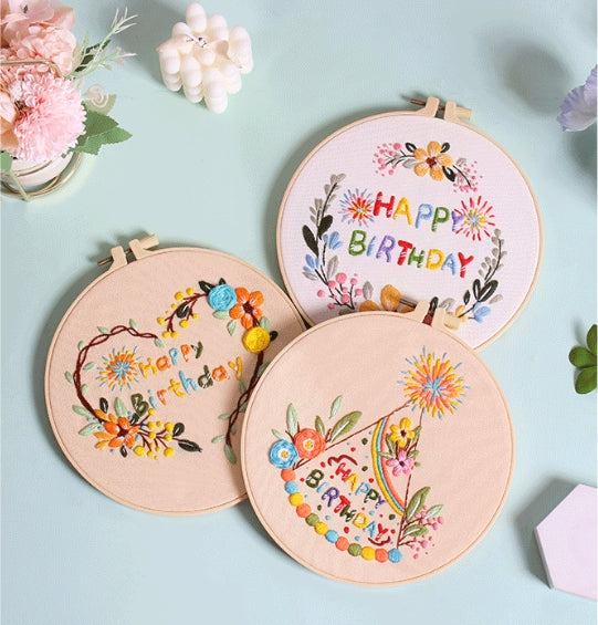 Birthday Party Hat Embroidery Kit