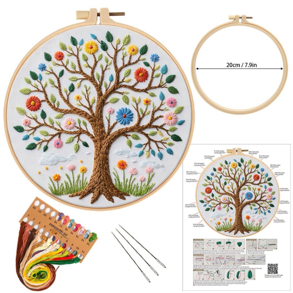 Blooming Tree Embroidery Kit