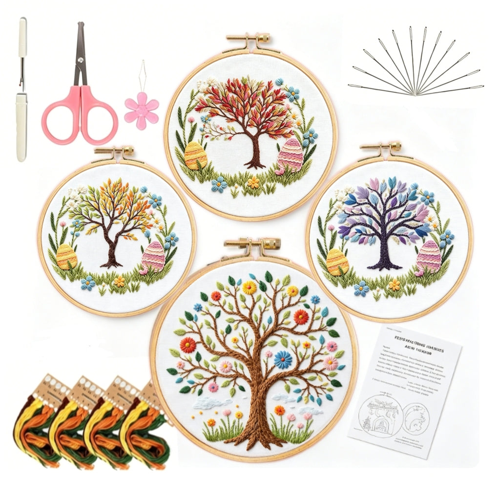 Lavender Tree Embroidery Kit